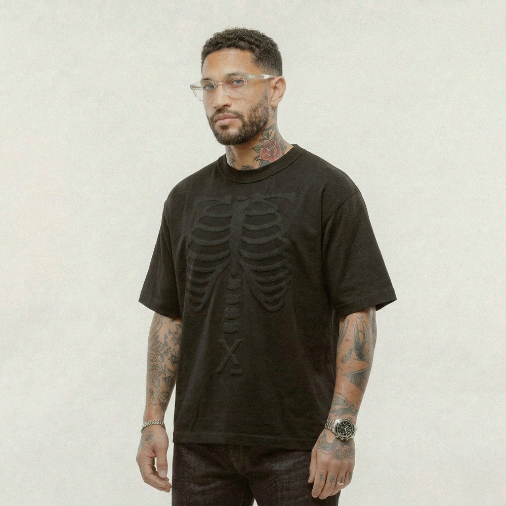 SKELETAL T-SHIRT - BLACK