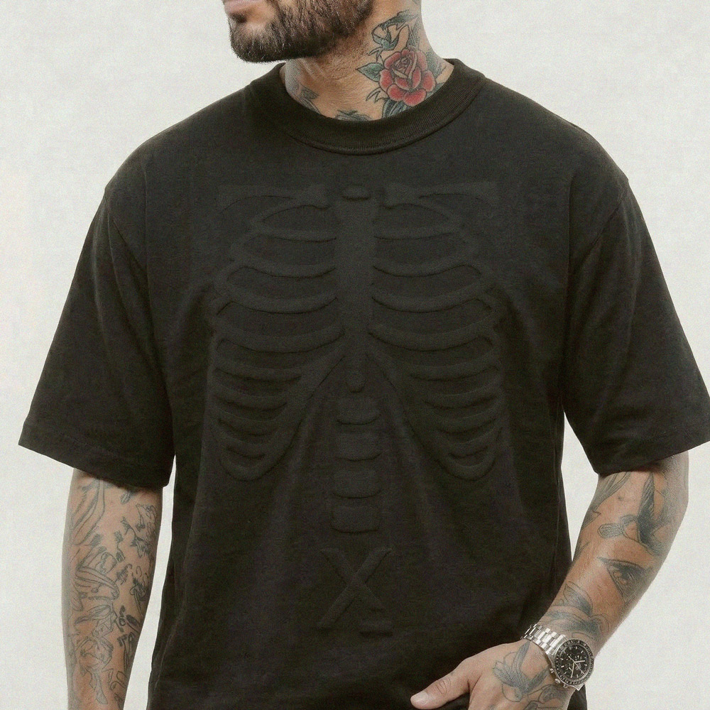 SKELETAL T-SHIRT - BLACK