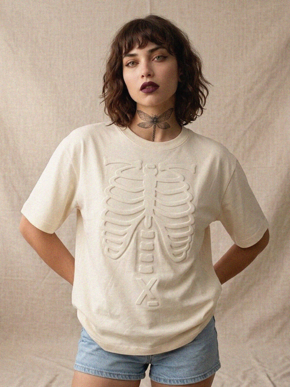 skeletal-tshirt-white-01-w SKELETAL T-SHIRT - OFF WHITE