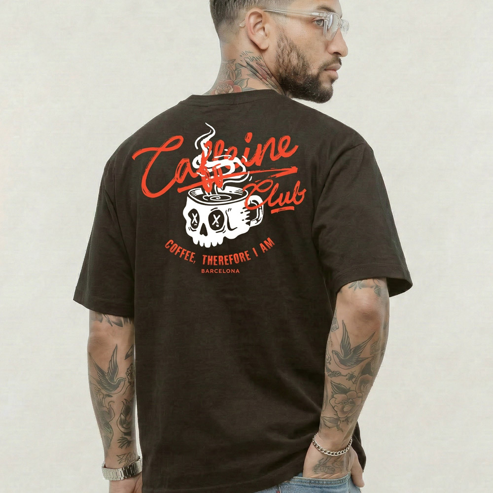 CAFFEINE CLUB T-SHIRT - BLACK