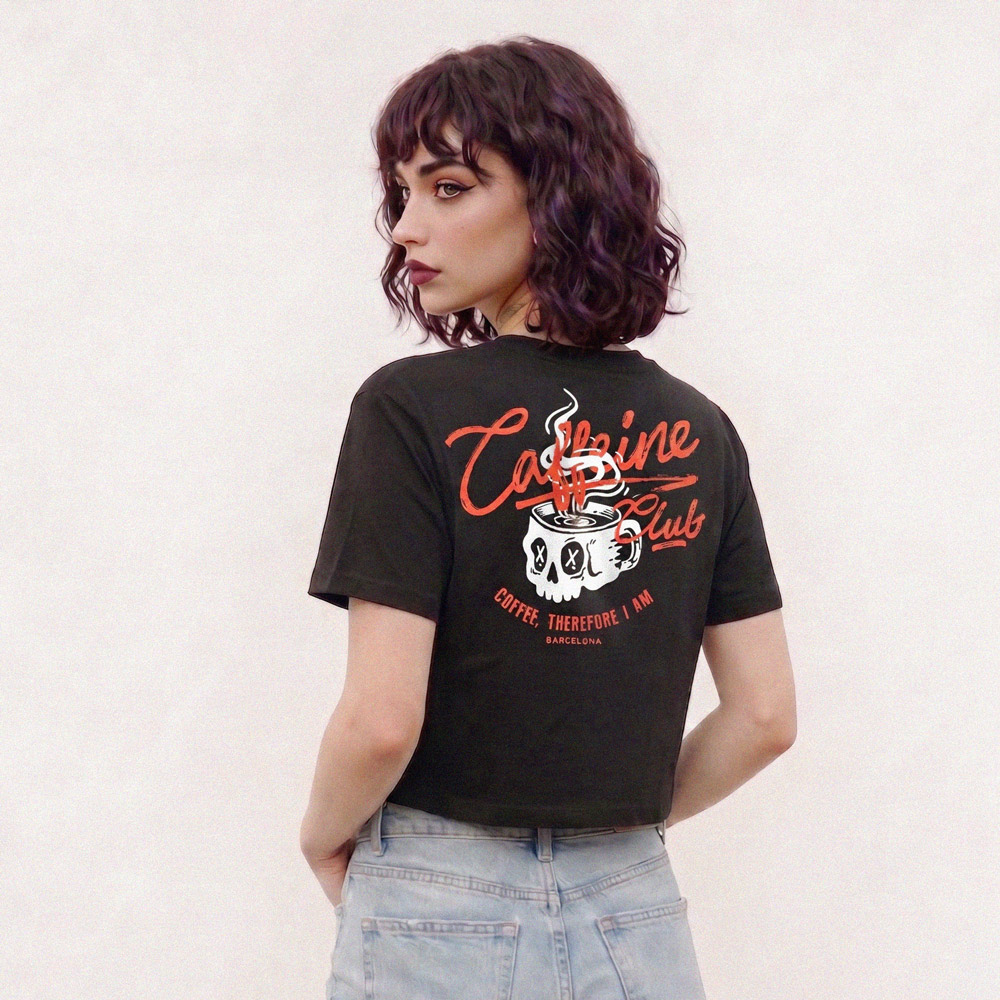 CAFFEINE CLUB T-SHIRT - BLACK